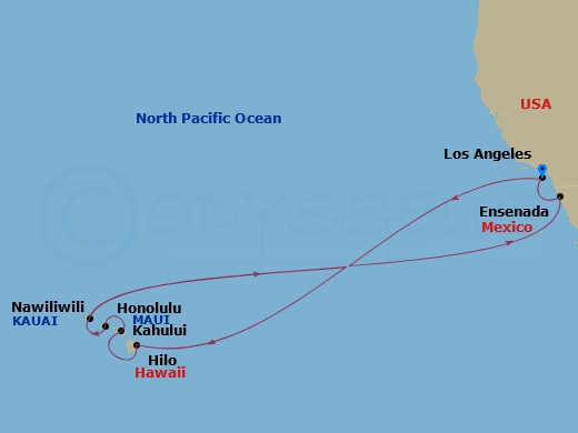 Itinerary map