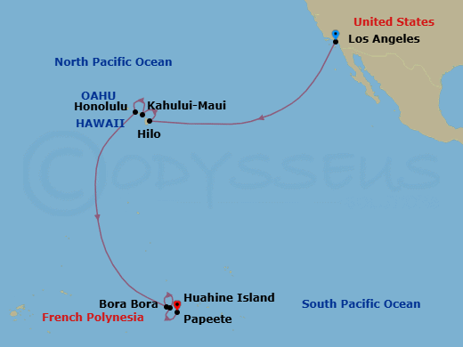 Itinerary map