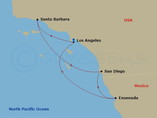 Itinerary map