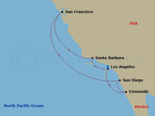 Itinerary map