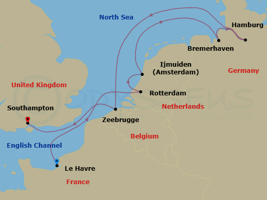 Itinerary map