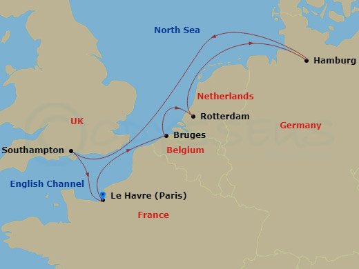 Itinerary map