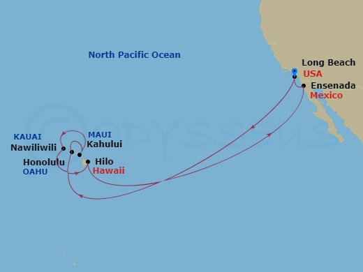 Itinerary map