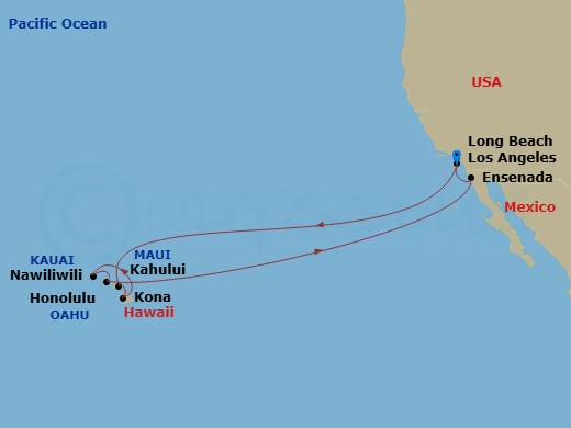 Itinerary map