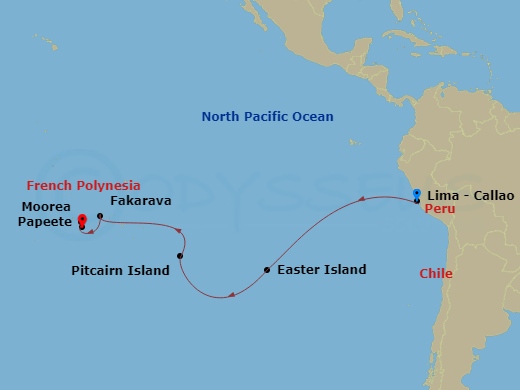Itinerary map
