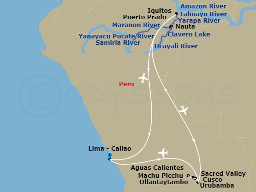 Itinerary map