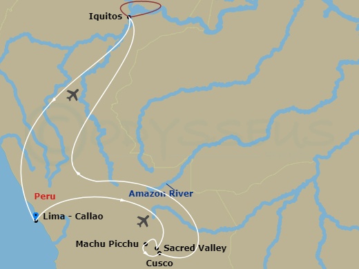 Itinerary map