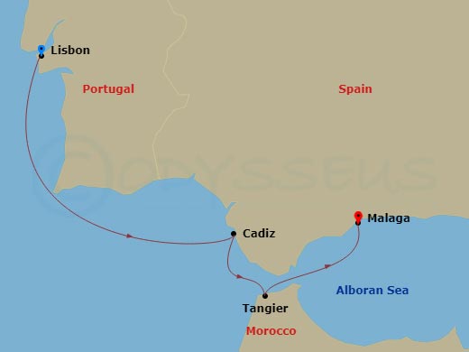 Itinerary map