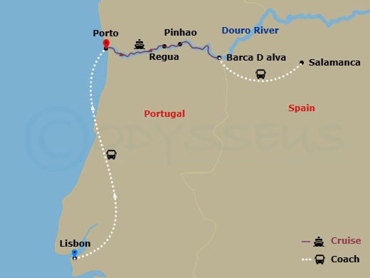 Itinerary map