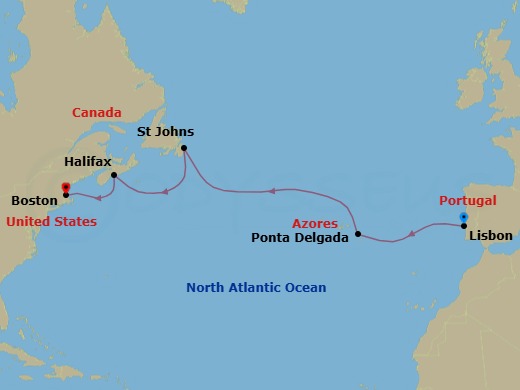 Itinerary map