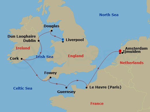 Itinerary map