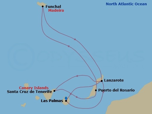 Itinerary map