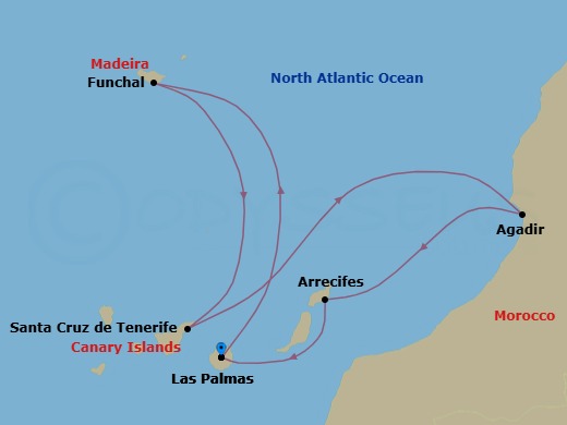 Itinerary map