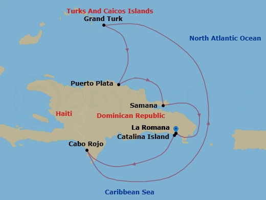 Itinerary map