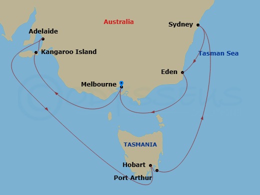 Itinerary map