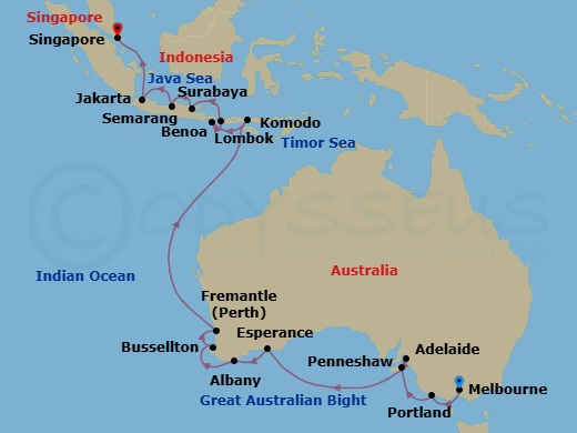 Itinerary map