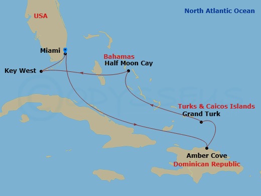 Itinerary map