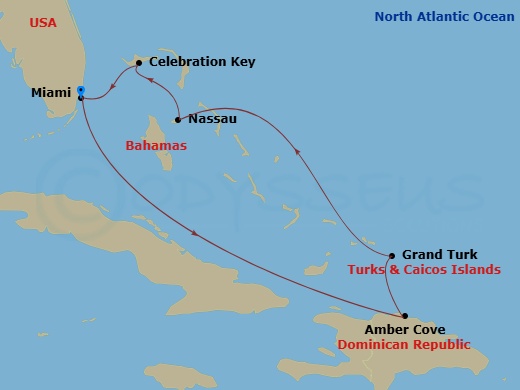 Itinerary map