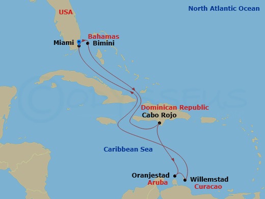 Itinerary map