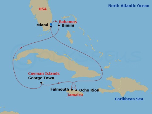 Itinerary map