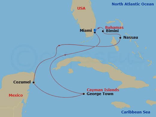 Itinerary map