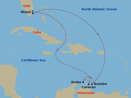 Itinerary map