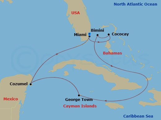 Itinerary map