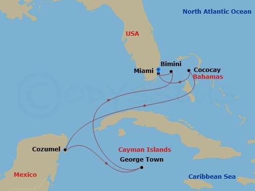 Itinerary map