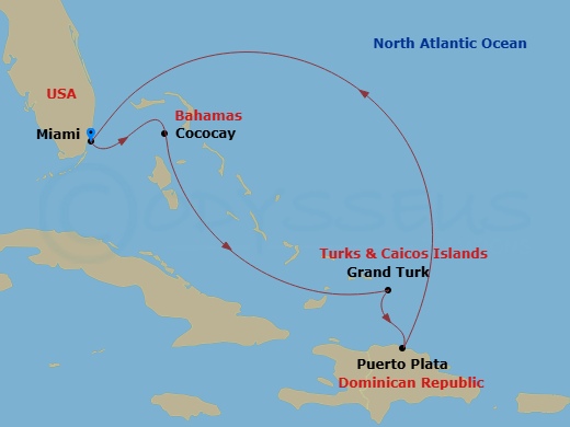 Itinerary map