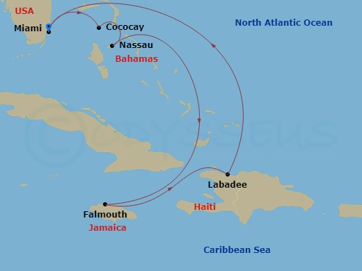Itinerary map