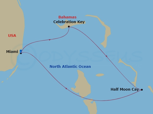 Itinerary map