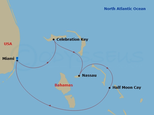 Itinerary map