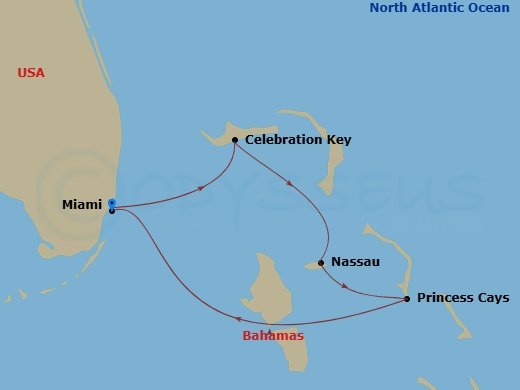 Itinerary map