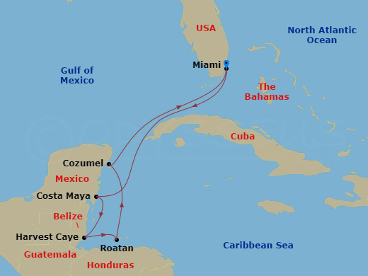 Itinerary map