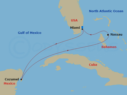 Itinerary map