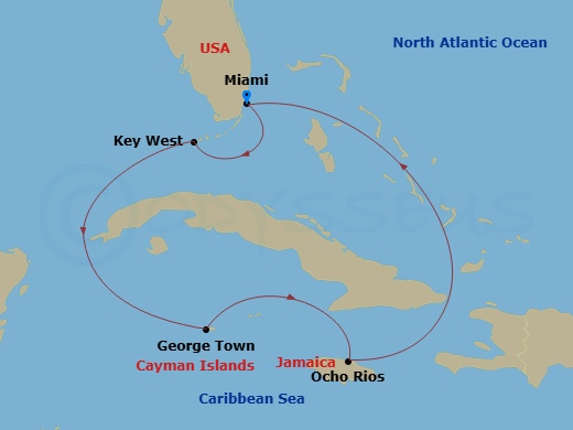 Itinerary map