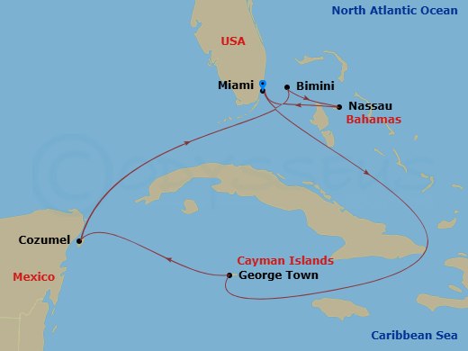 Itinerary map