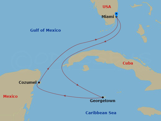 Itinerary map