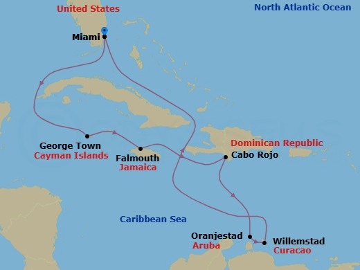 Itinerary map