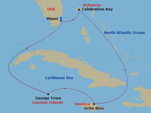 Itinerary map