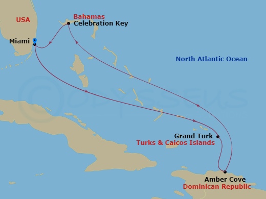 Itinerary map