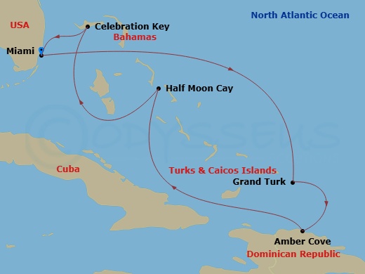 Itinerary map