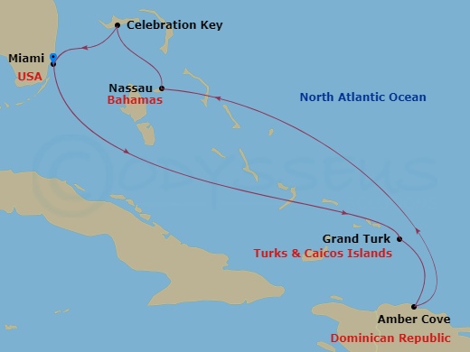 Itinerary map
