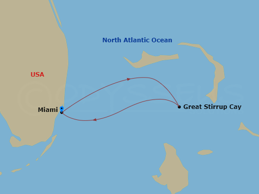 Itinerary map