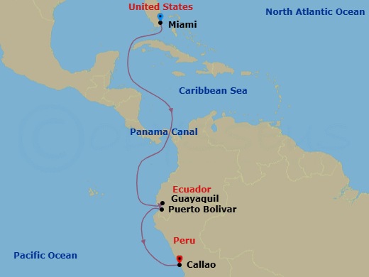 Itinerary map