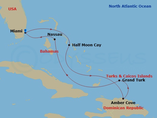 Itinerary map