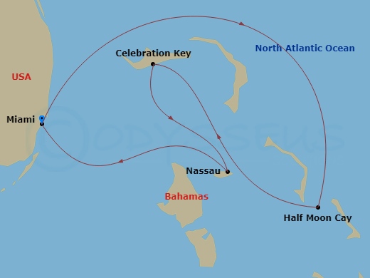Itinerary map