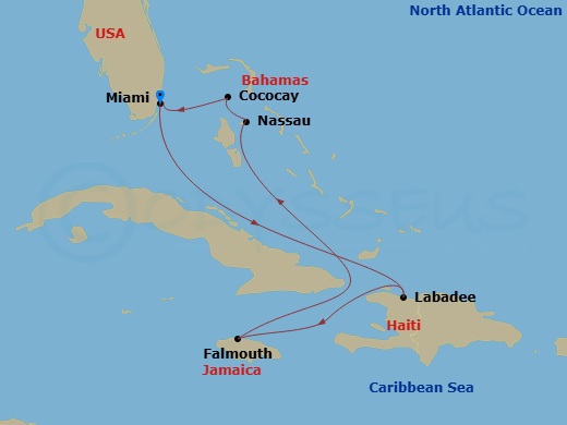 Itinerary map