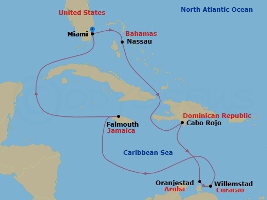 Itinerary map