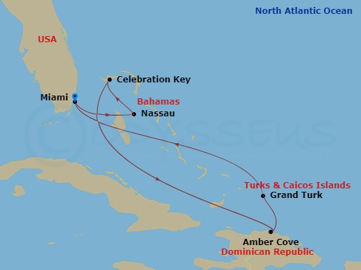 Itinerary map